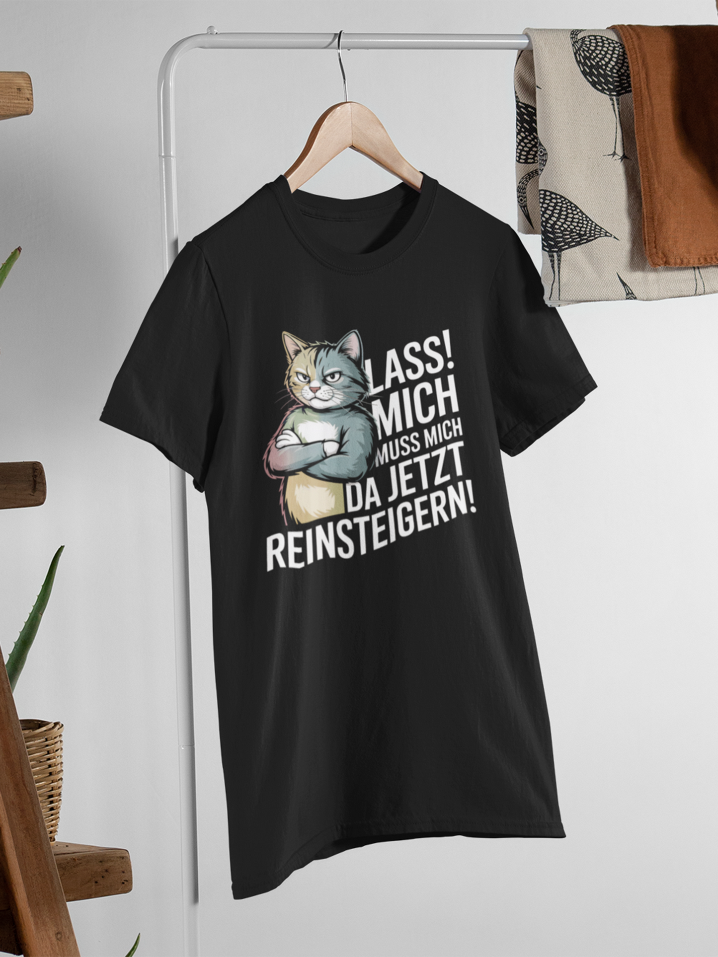Lass mich. Ich muss mich da jetzt reinsteigern. Angry Cat | Premium T-Shirt