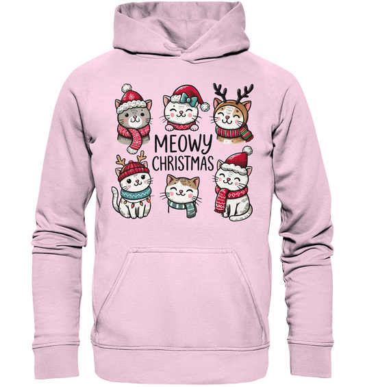 Meowy Christmas. Katzen an Weihnachten - Basic Unisex Hoodie