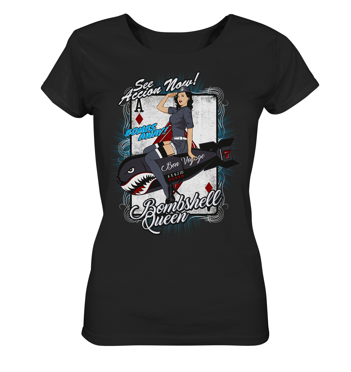 Bombshell Queen - Ladies Organic Shirt