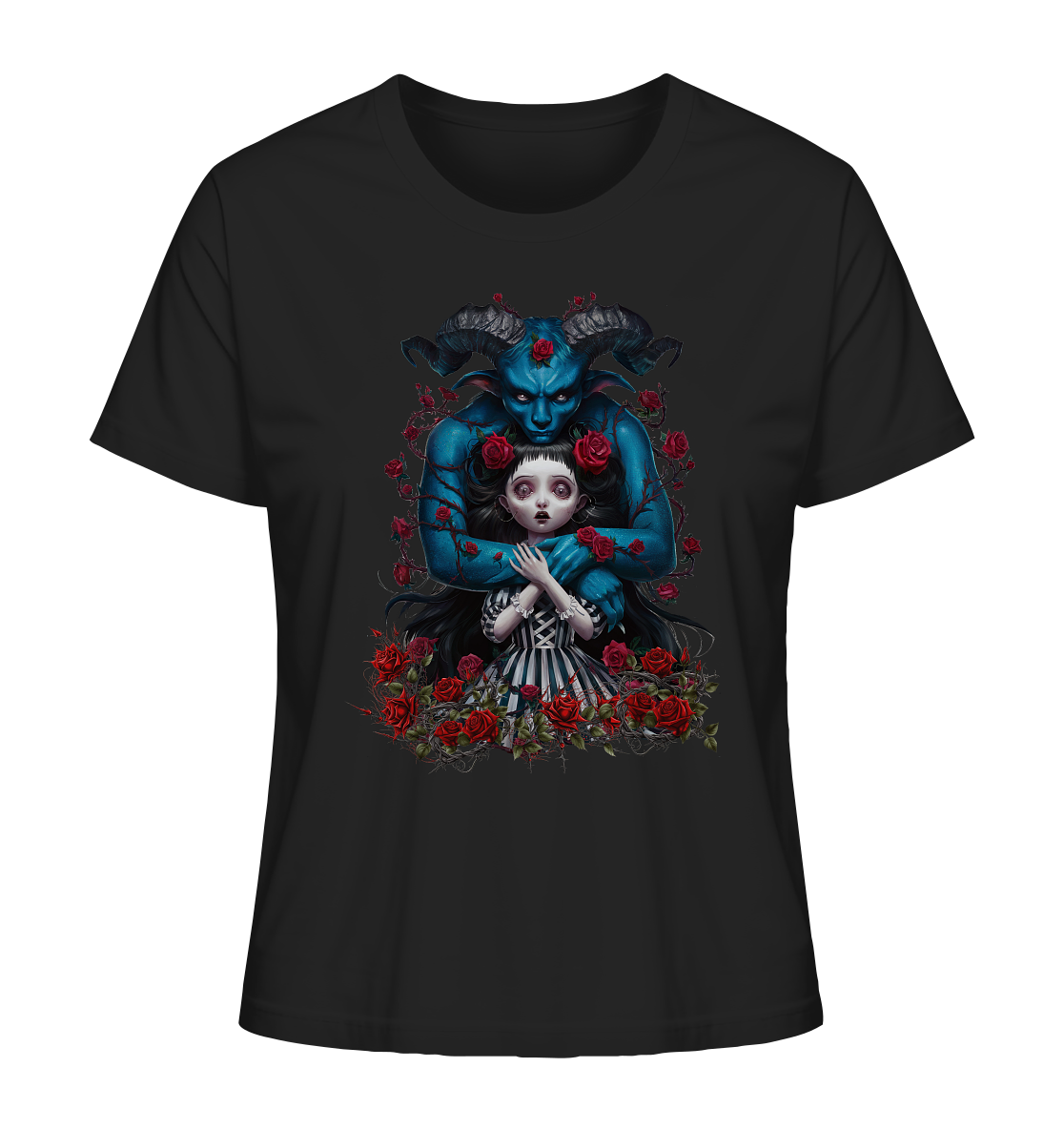 Gothic Girly and the Beast - Ladies Organic Shirt