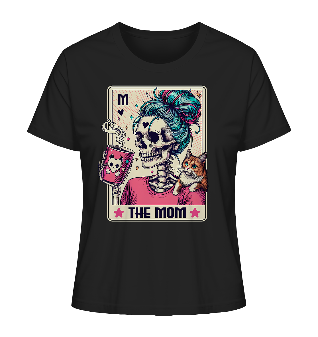 The Mom Tarot. Momster mit Katze - Ladies Organic Shirt