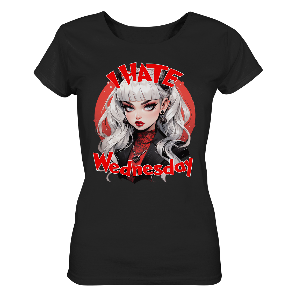 I Hate Wednesday - Gothic Style - Ladies Organic Shirt