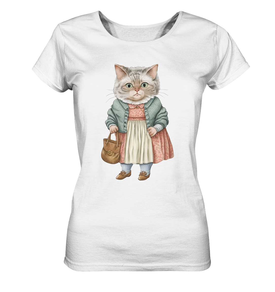 Vintage Cat - Ladies Organic Shirt