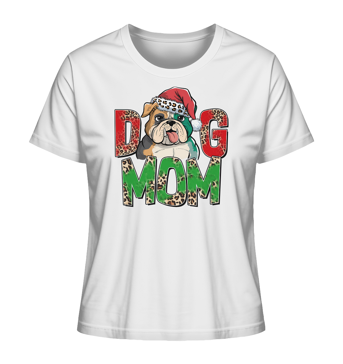 Christmas Dog Mom. Hundemama zu Weihnachten - Ladies Organic Shirt