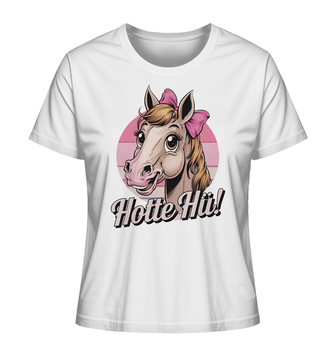 Hotte Hü! Zuckersüßes Pferdeshirt. - Ladies Organic Shirt