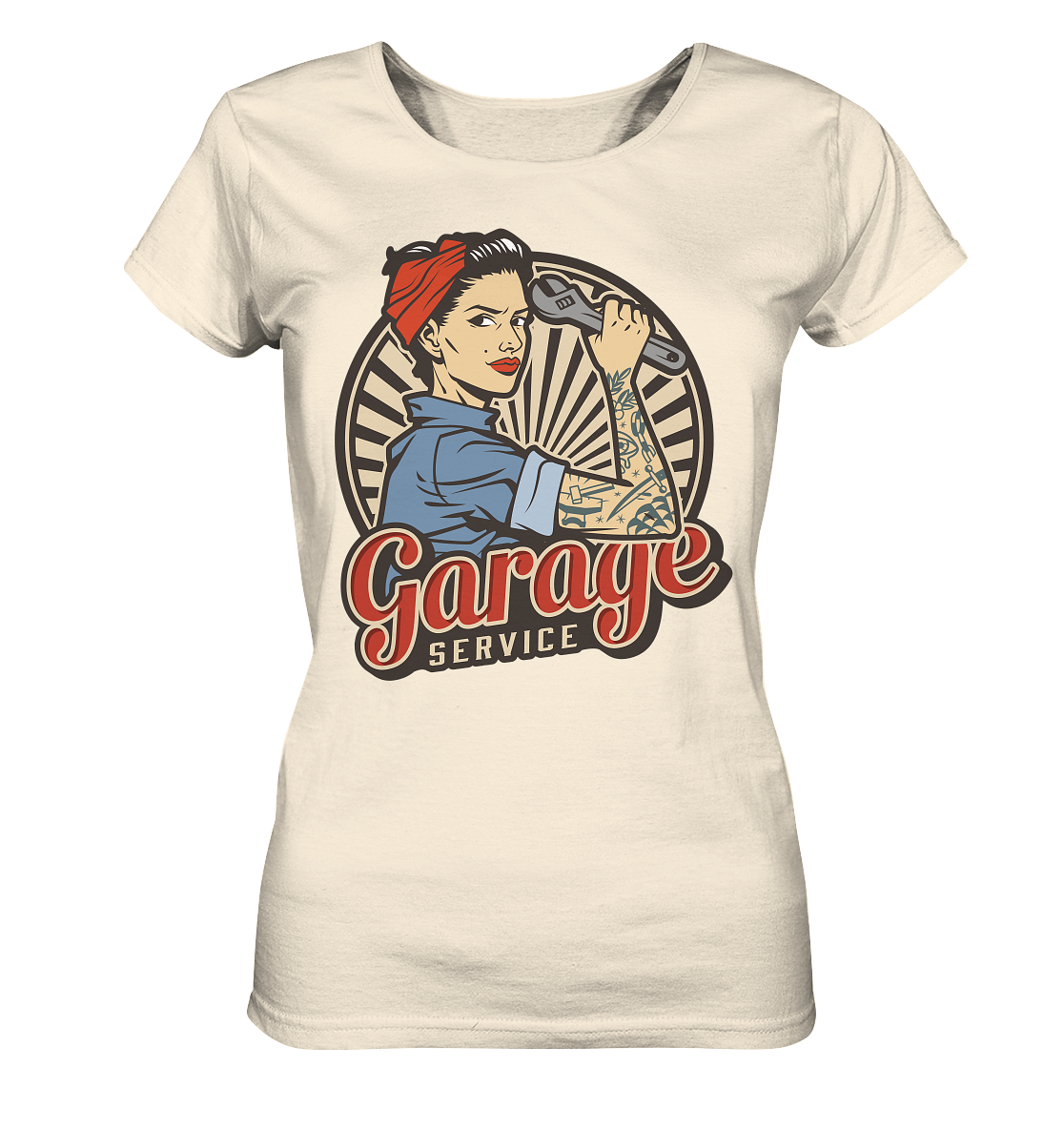 Garage Service Woman at Work - Ladies Organic Shirt