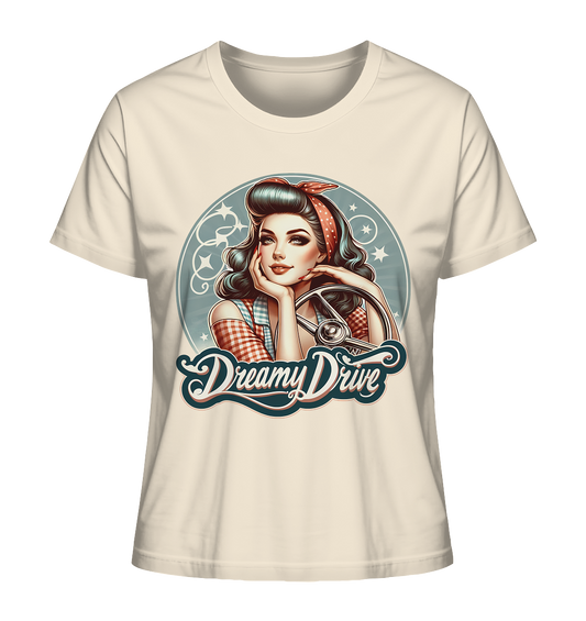 Dreamy Drive Retro Pin-Up - Retreo & Vintage Style - Ladies Organic Shirt