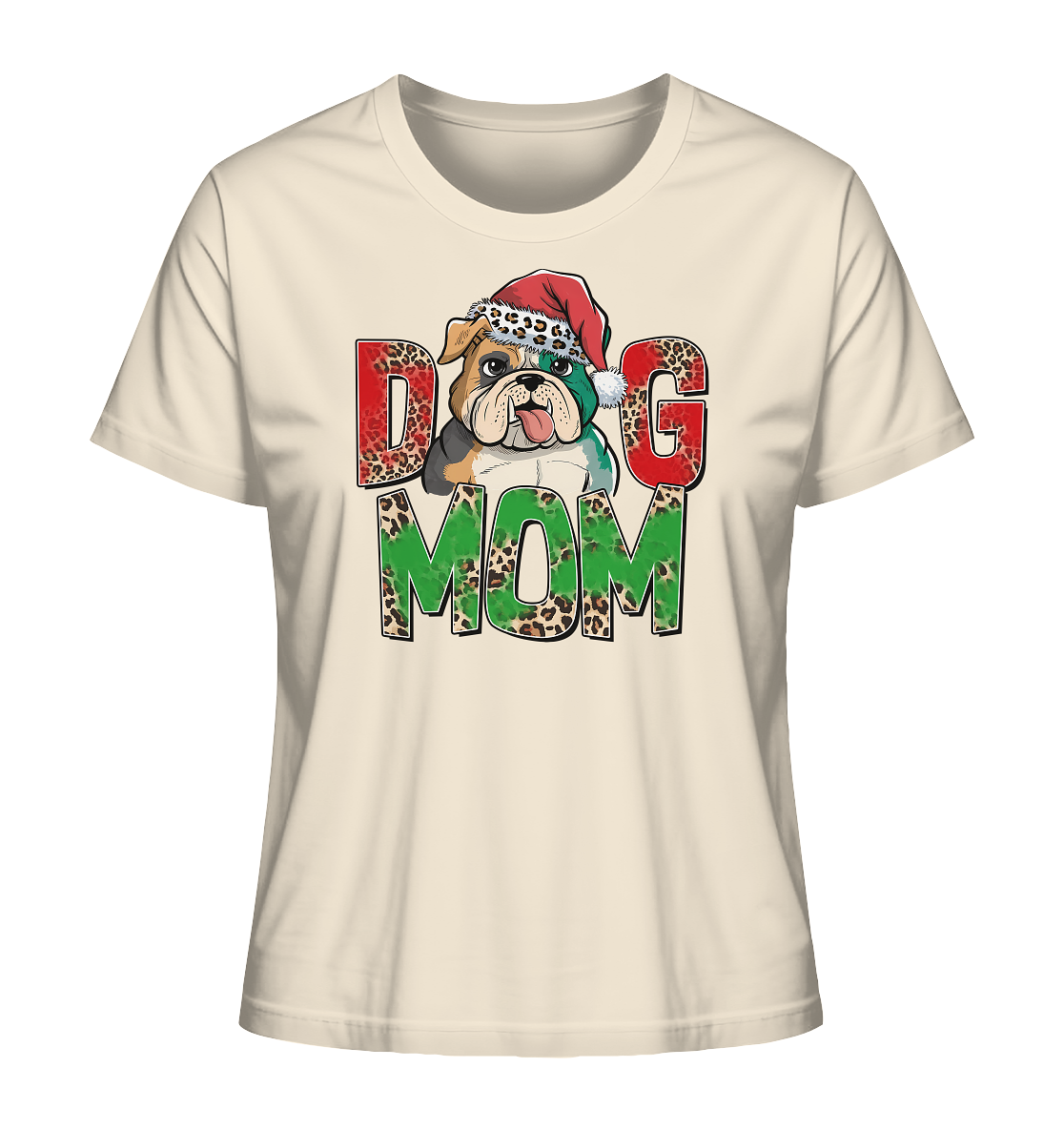 Christmas Dog Mom. Hundemama zu Weihnachten - Ladies Organic Shirt