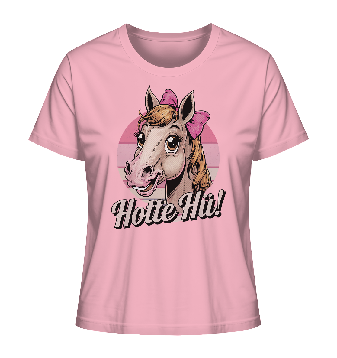 Hotte Hü! Zuckersüßes Pferdeshirt. - Ladies Organic Shirt