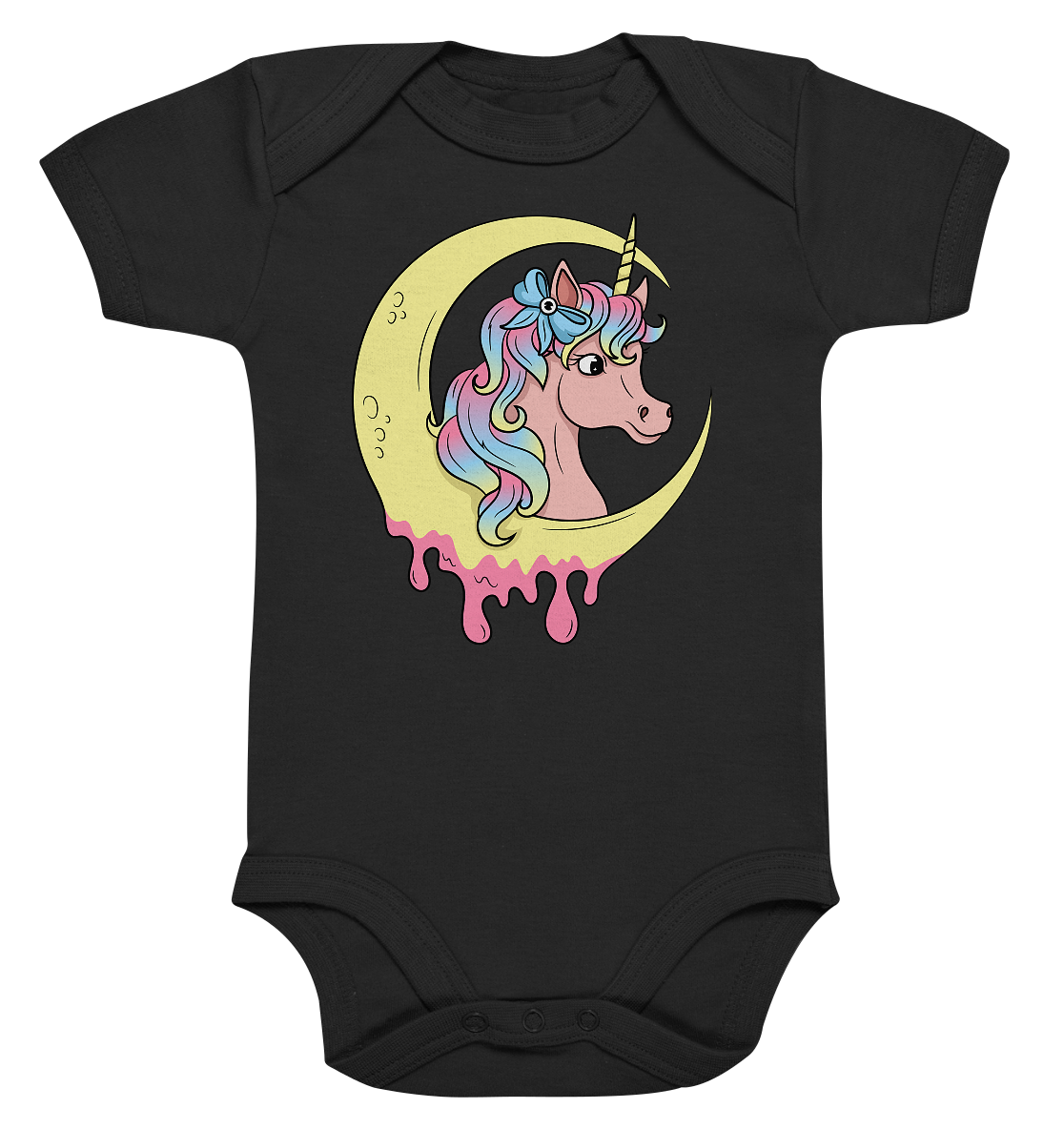 23-1140 Kawaii Unicorn - Organic Baby Bodysuite