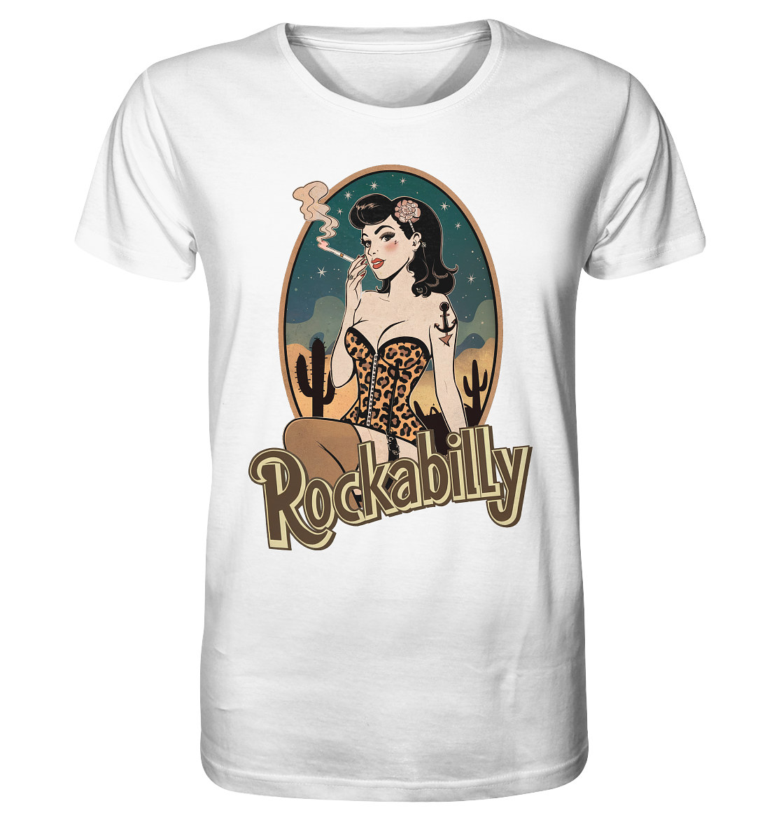 Rockabilly. Pin Up - Retro & Vintage Style - Organic Shirt