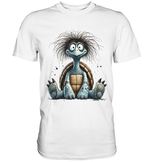 Crazy Turtle – Durchgeknallte Schildkröte mit Charme | Premium T-Shirt