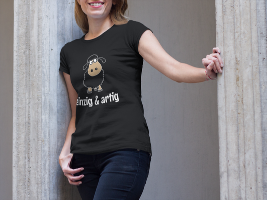 Einzig & artig. Einzigartig! Schwarzes Schaf - Ladies Premium Shirt