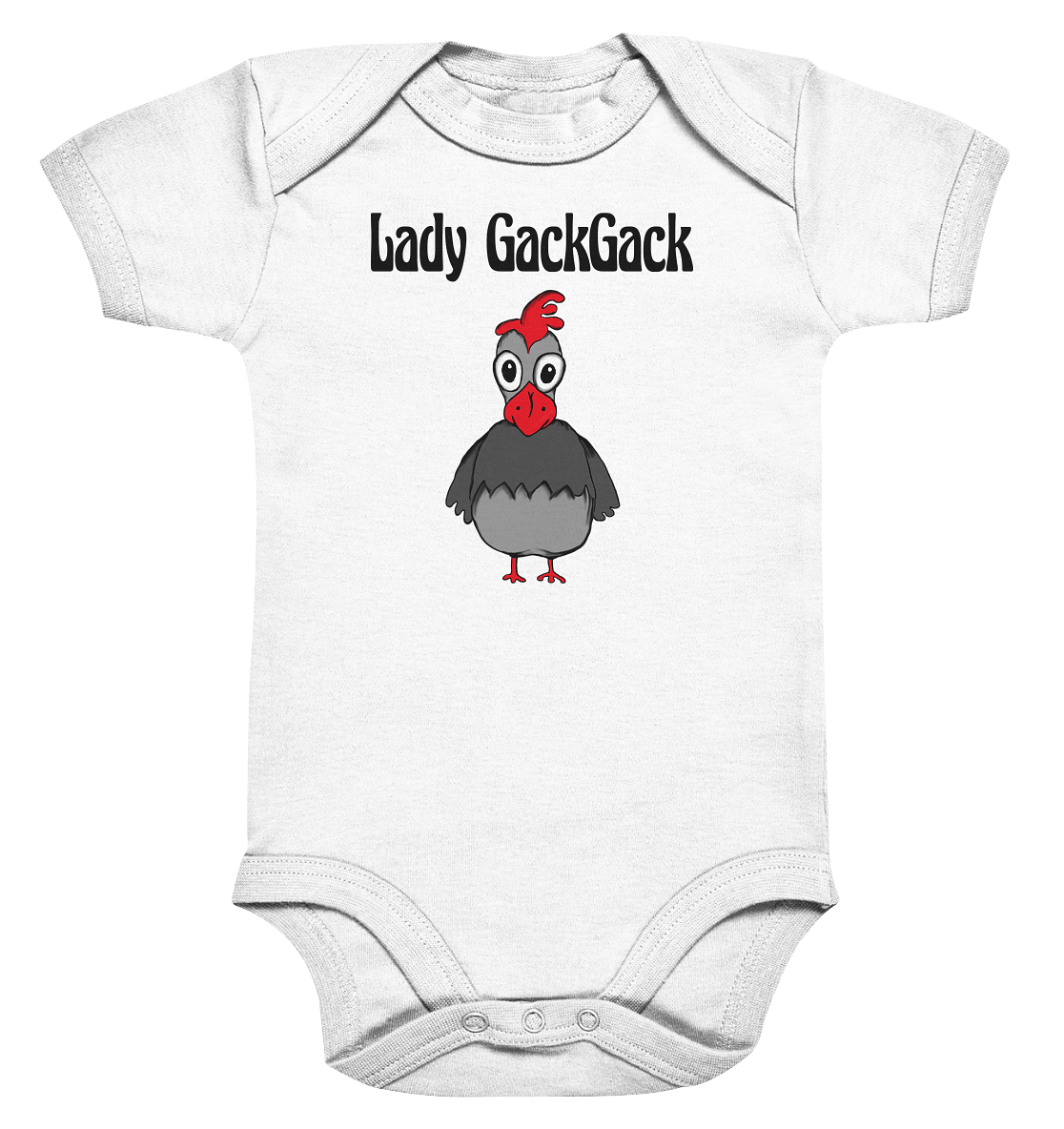 Lady Gackgack. Verrückte Henne. Hühner - Babybody