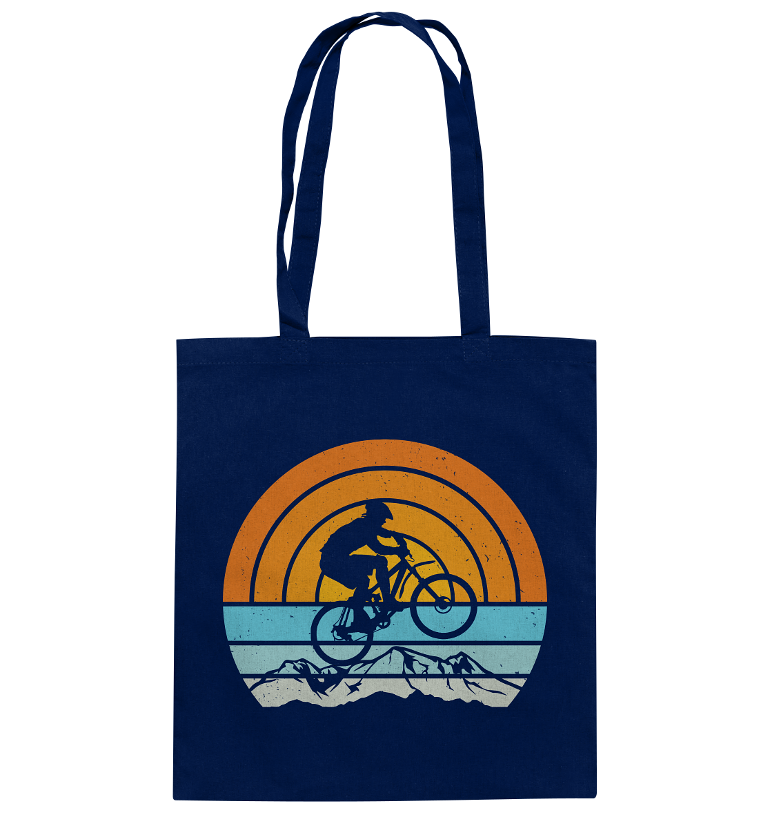 Mountain Bike Vintage Shopping Bag - Baumwolltasche