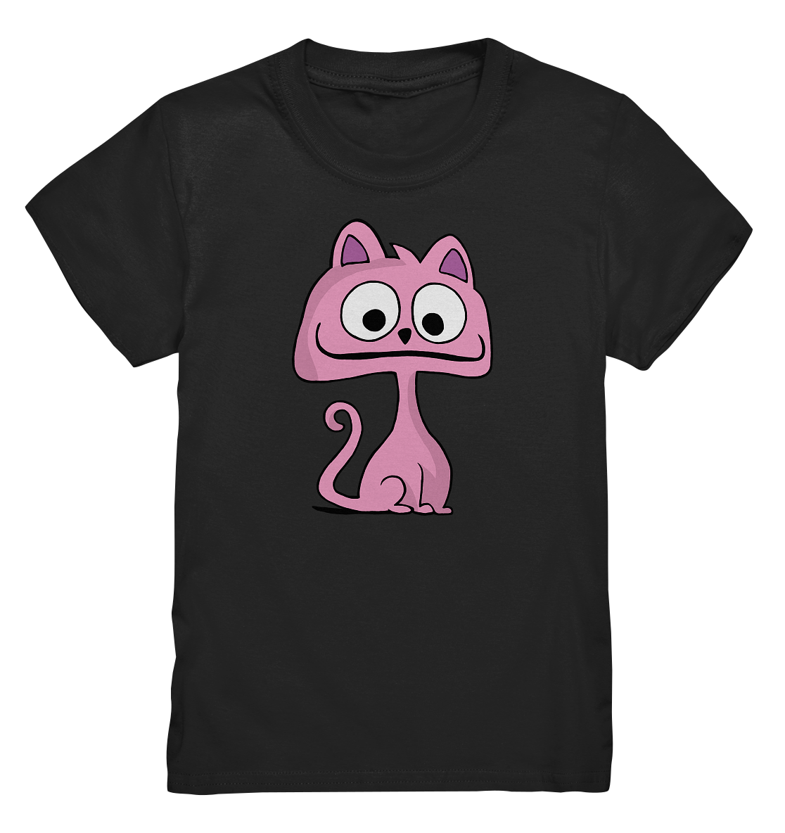 Pinke freche Grinsekatze. Katze Kitty süß - Kids Premium Shirt