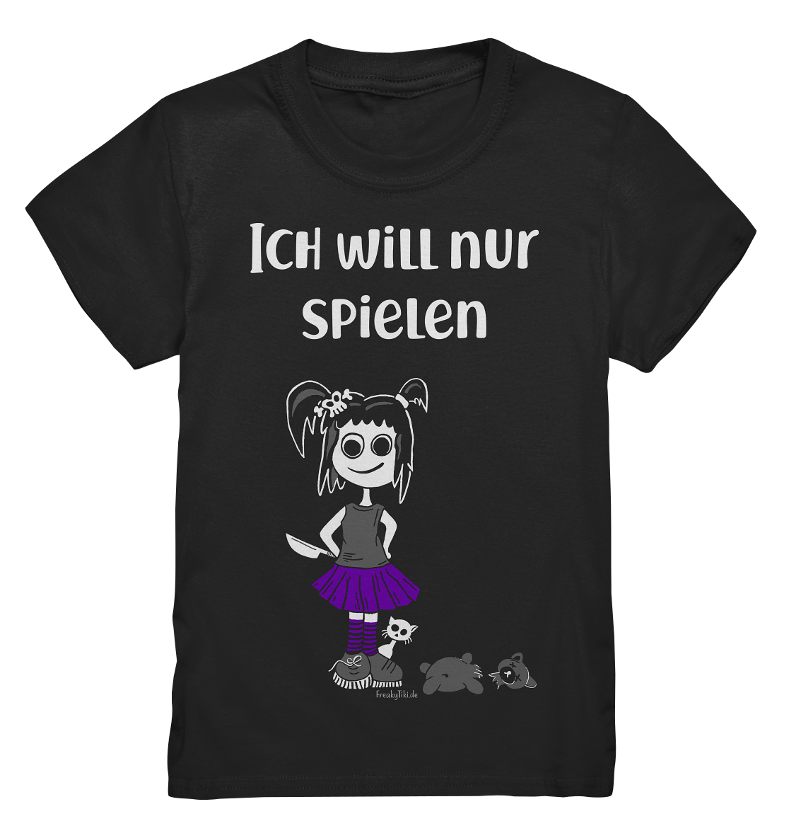 Ich will nur spielen. Freches Mädel - Kids Premium Shirt