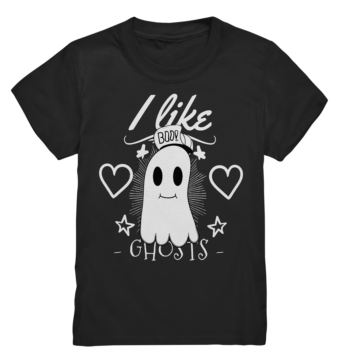I like ghosts. Ich liebe Geister und Gespenster - Kids Premium Shirt