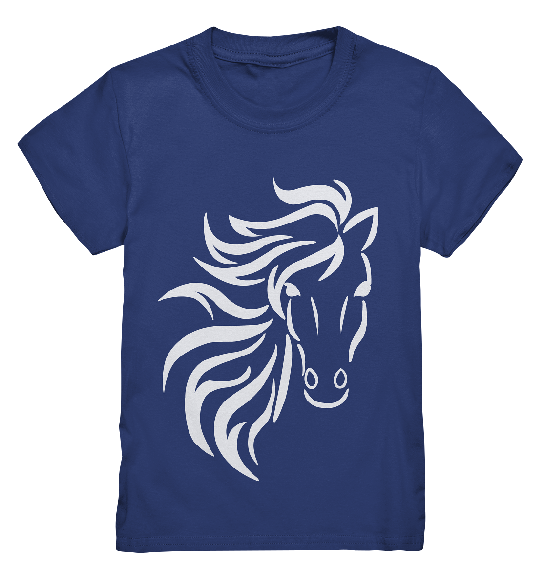 Wild Horse. Wildes Pferd. schwarz-weiß - Kids Premium Shirt