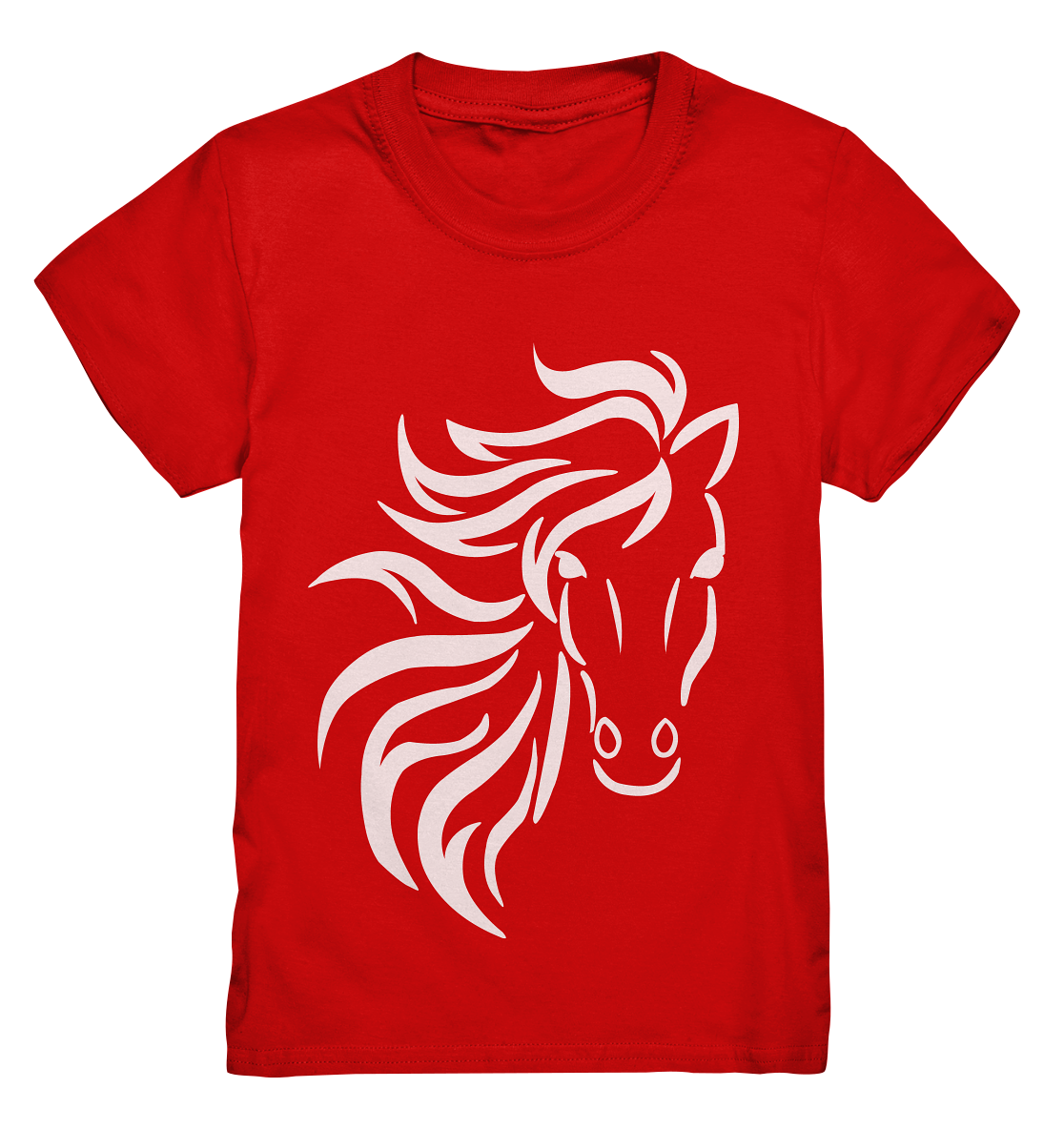 Wild Horse. Wildes Pferd. schwarz-weiß - Kids Premium Shirt