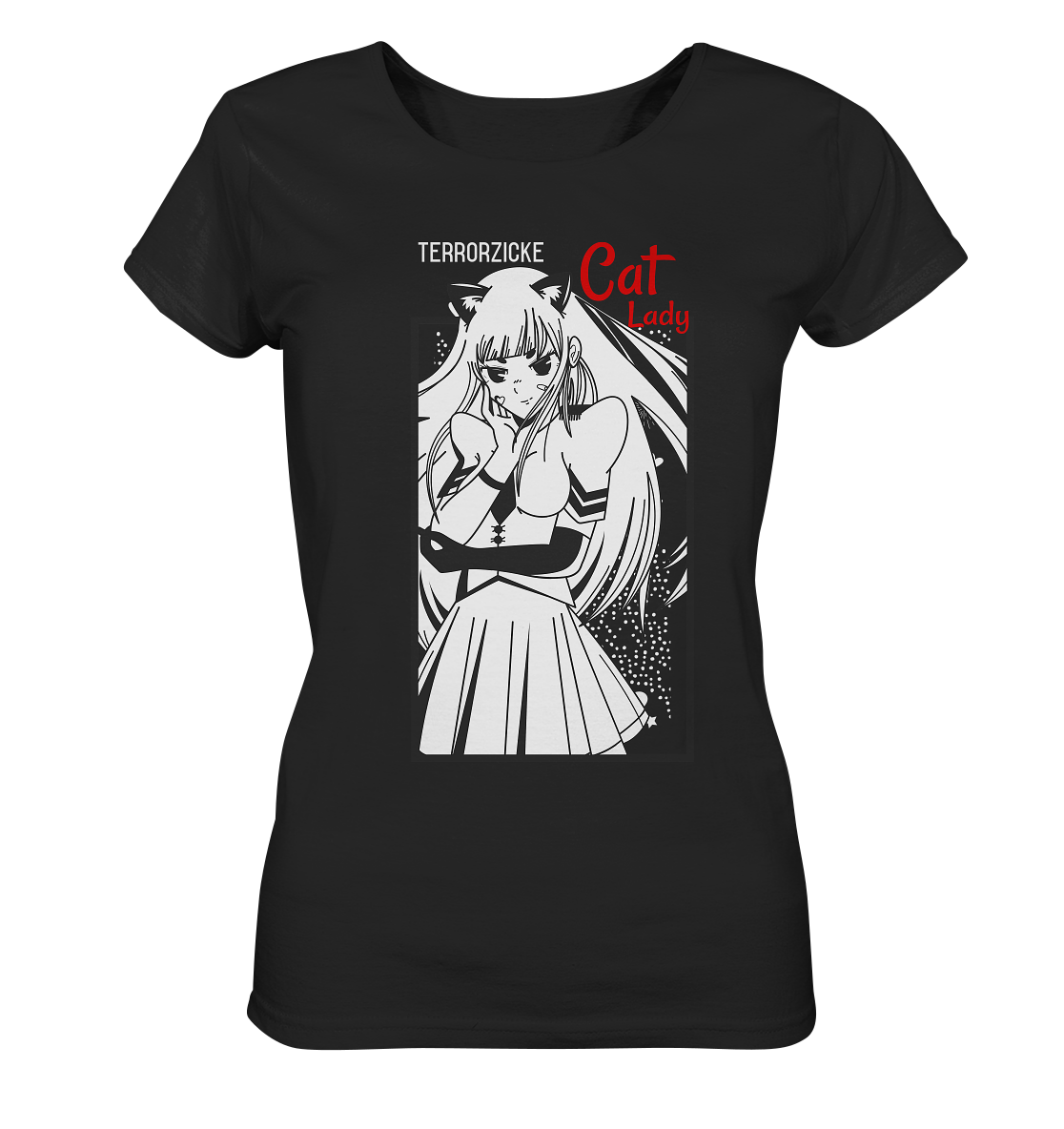 TerrorZicke Anime Manga Cat Lady - Ladies Organic Shirt