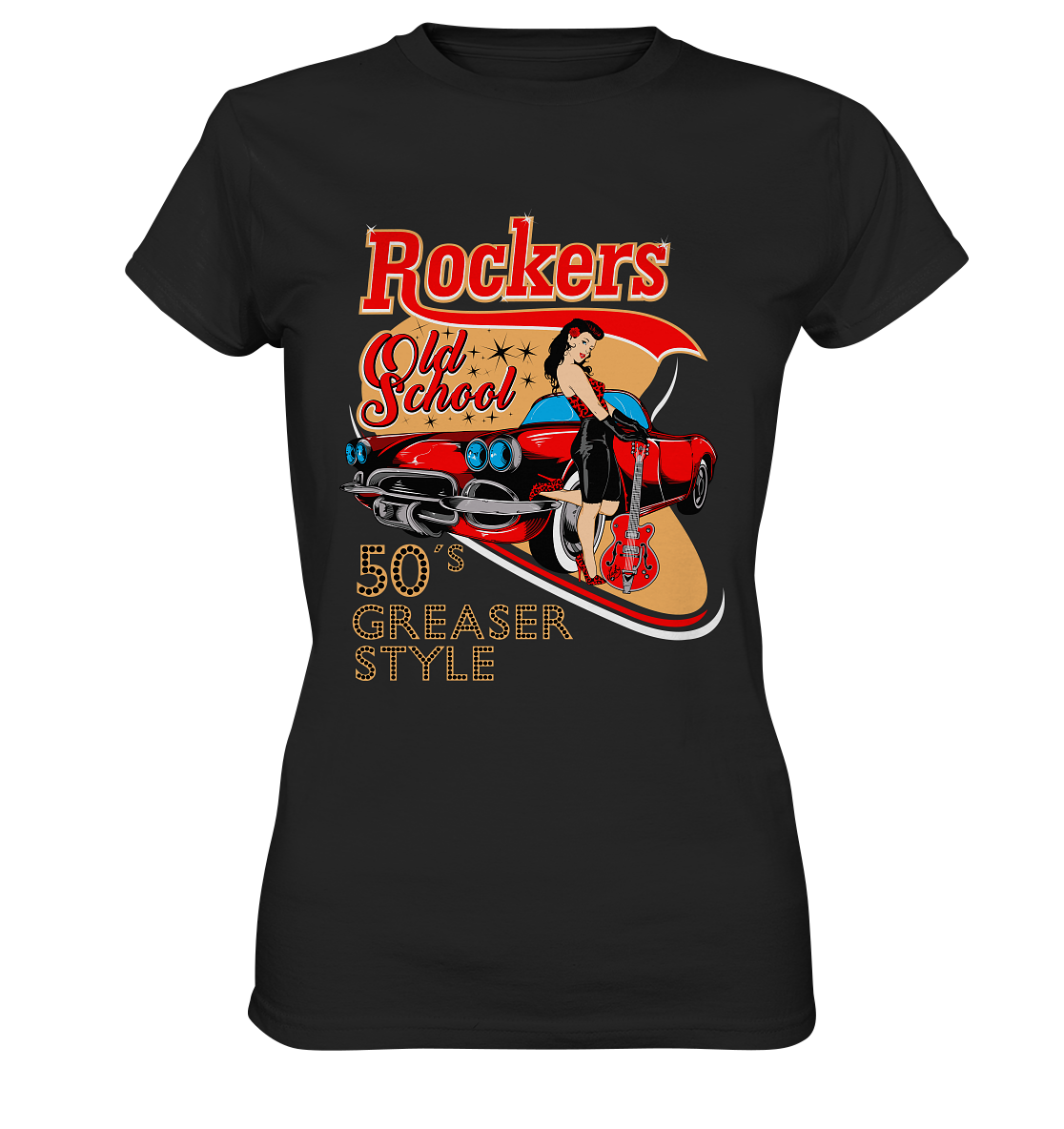 Rockers Old School 50s Greaser Style - Ladies Premium Shirt