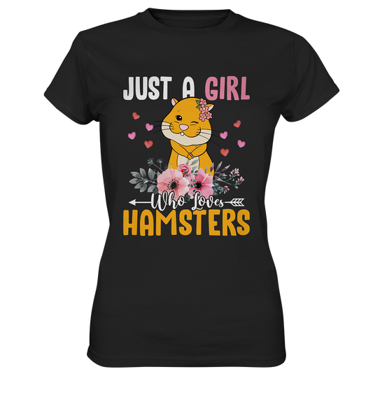 Just a girl who loves hamster. Kawaii - Ladies Premium Shirt