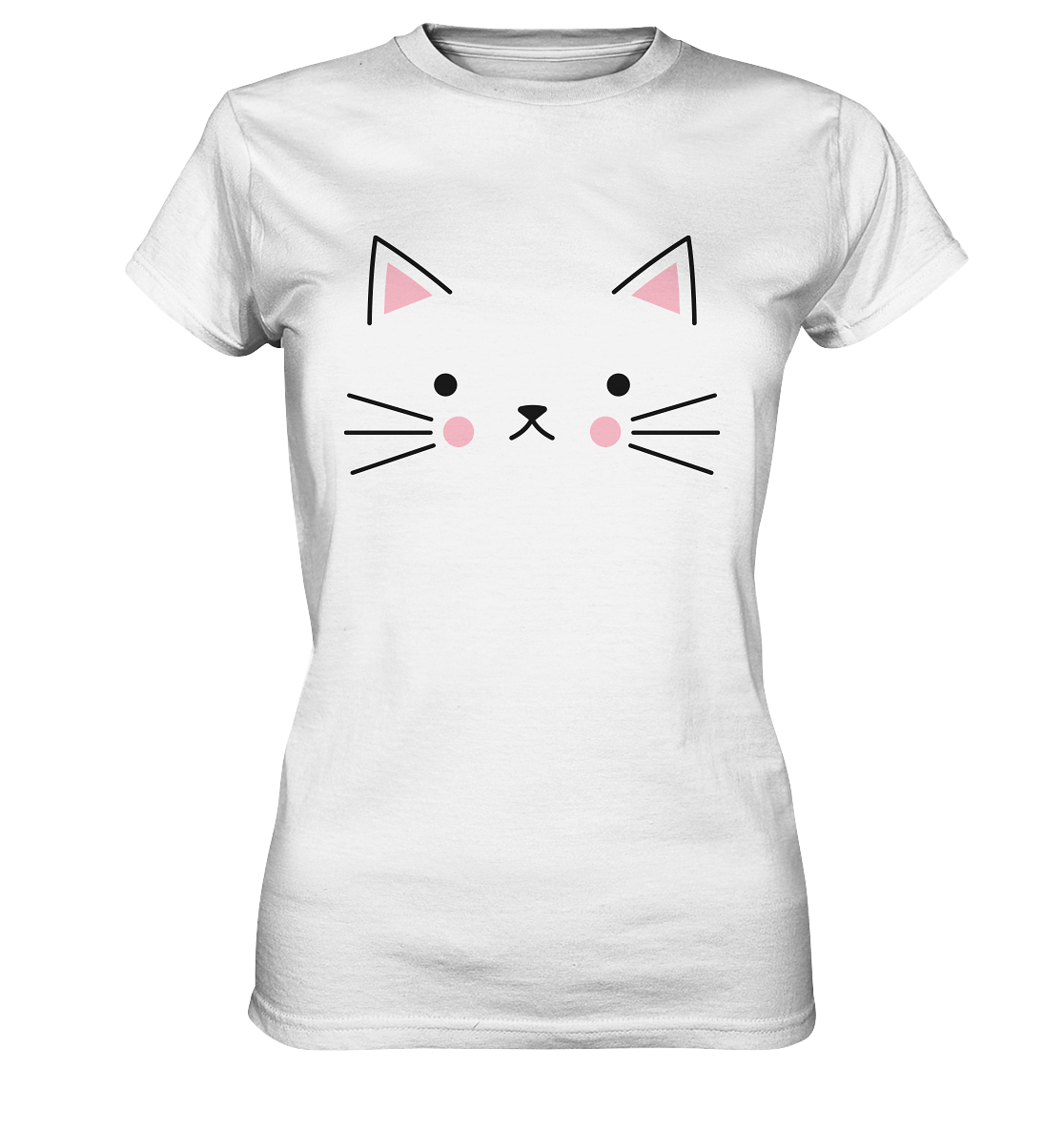 Cat Face. Süße Katze - Ladies Premium Shirt