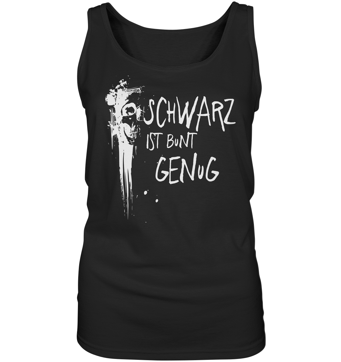 Schwarz ist bunt genug - Ladies Tank-Top