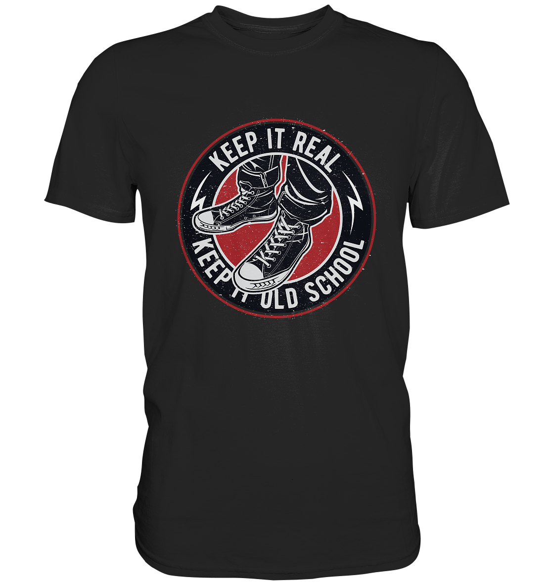 Keep it real. Vintage Retro Old School - Unisex Premium Shirt