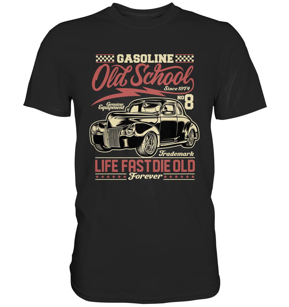 Gasoline Old School Rockabilly - Premium Shirt