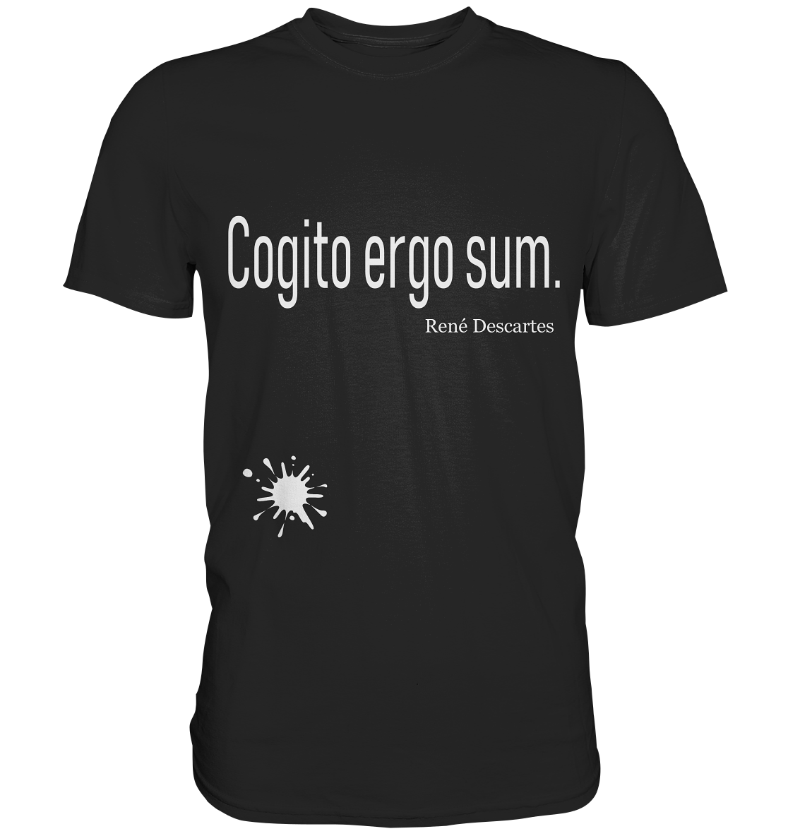 Philo-Shirt - Cogito ergo sum. Descartes - Unisex Premium Shirt