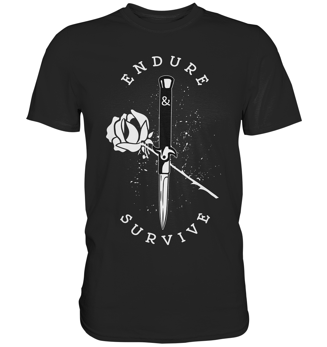 Endure Survive. Liebe Rosen - Premium Shirt