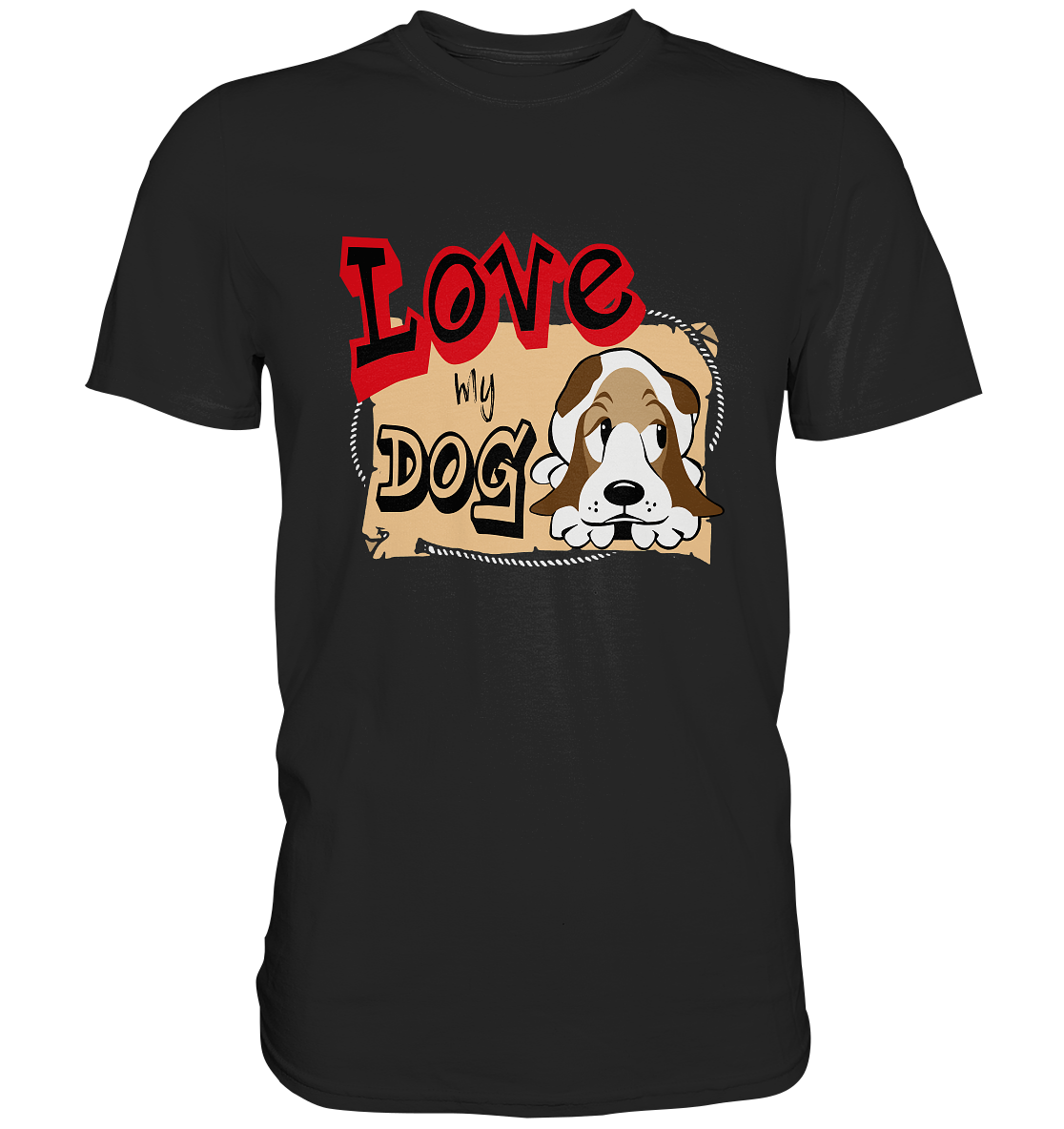 Love my dog. Hundeliebe Hunde - Premium Shirt