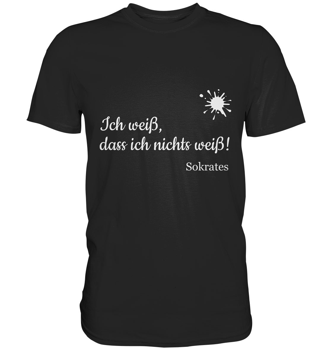 Philo-Shirt - Sokrates: Ich weiß, dass ich nichts weiß! - Premium Shirt