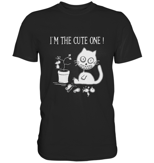 I´m the cute one. Freche Katze. - Premium Shirt