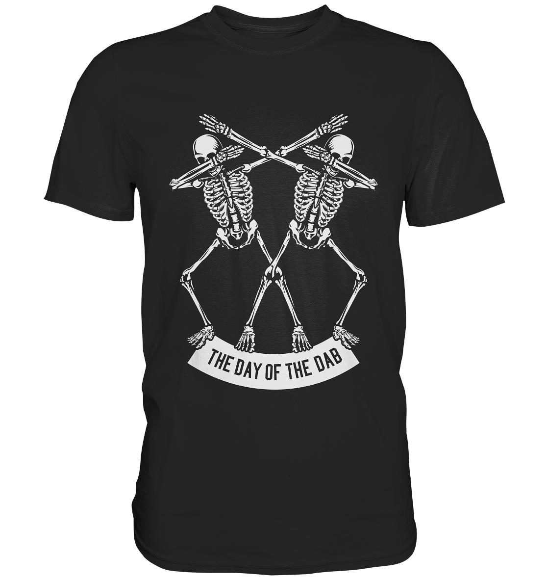 Day of the dab. Dabbing Skelett Gothic - Premium Shirt