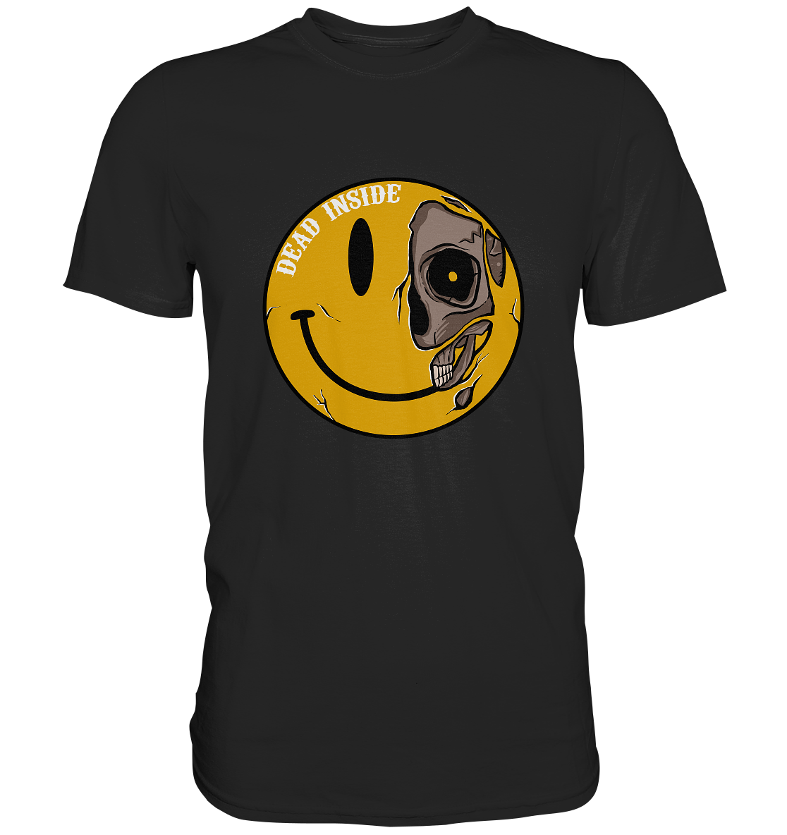 Dead Inside Smilie & Skull - Premium Shirt