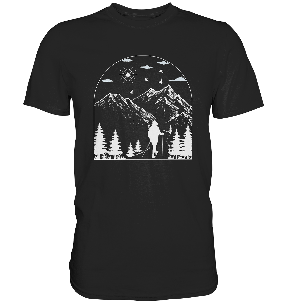 Wandern Bergwandern Outdoor - Premium Shirt