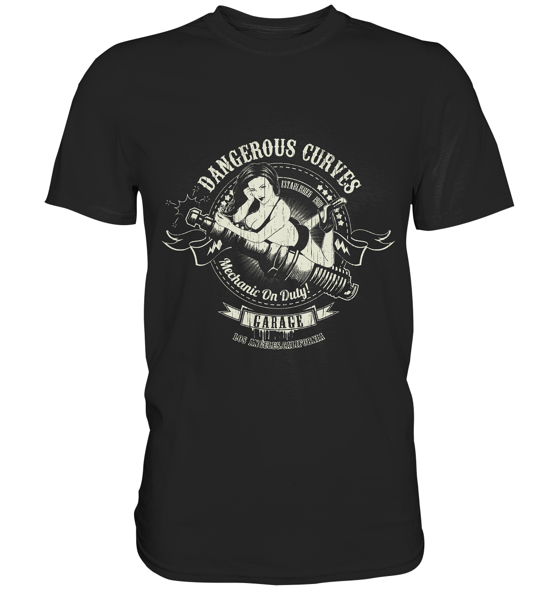 Mechanic on duty Rockabilly - Premium Shirt