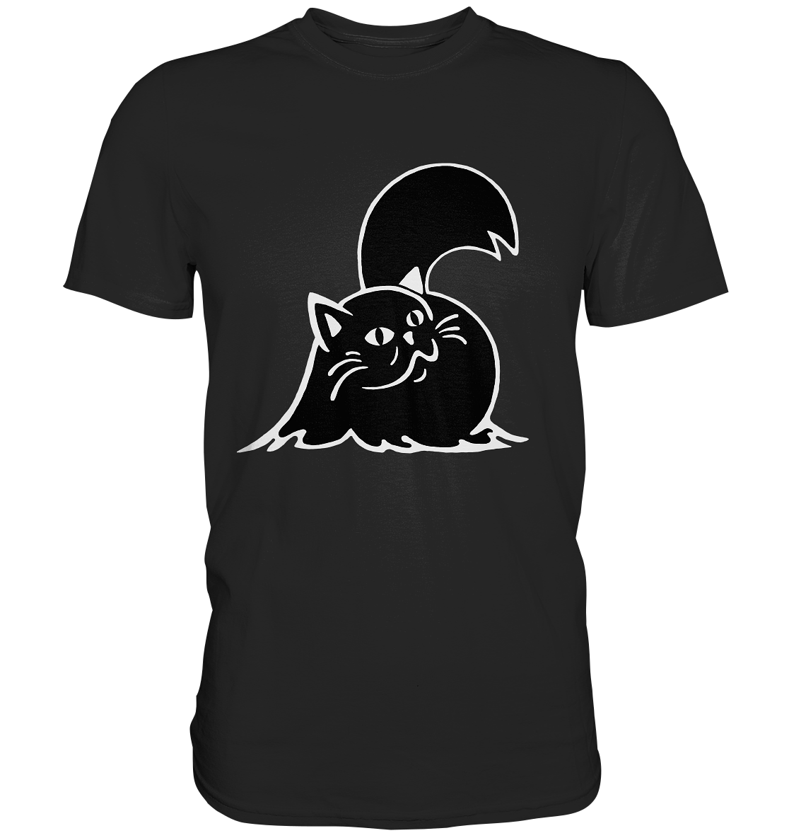 Katze Perserkatze. Schwarze Katze - Premium Shirt