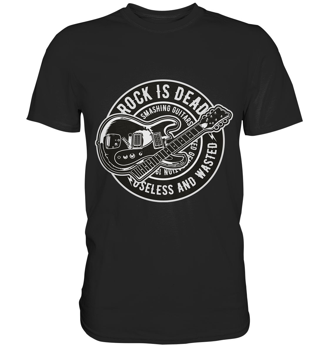 Rock is dead. Gitarre - Unisex Premium Shirt