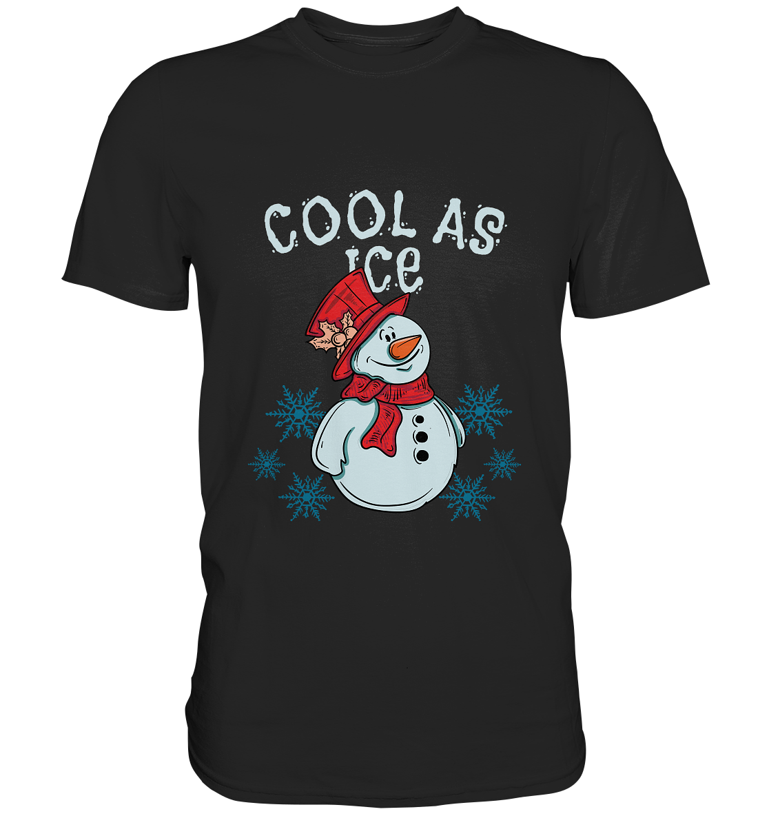 Cool as ice. Winter Schneemann - Unisex Premium Shirt