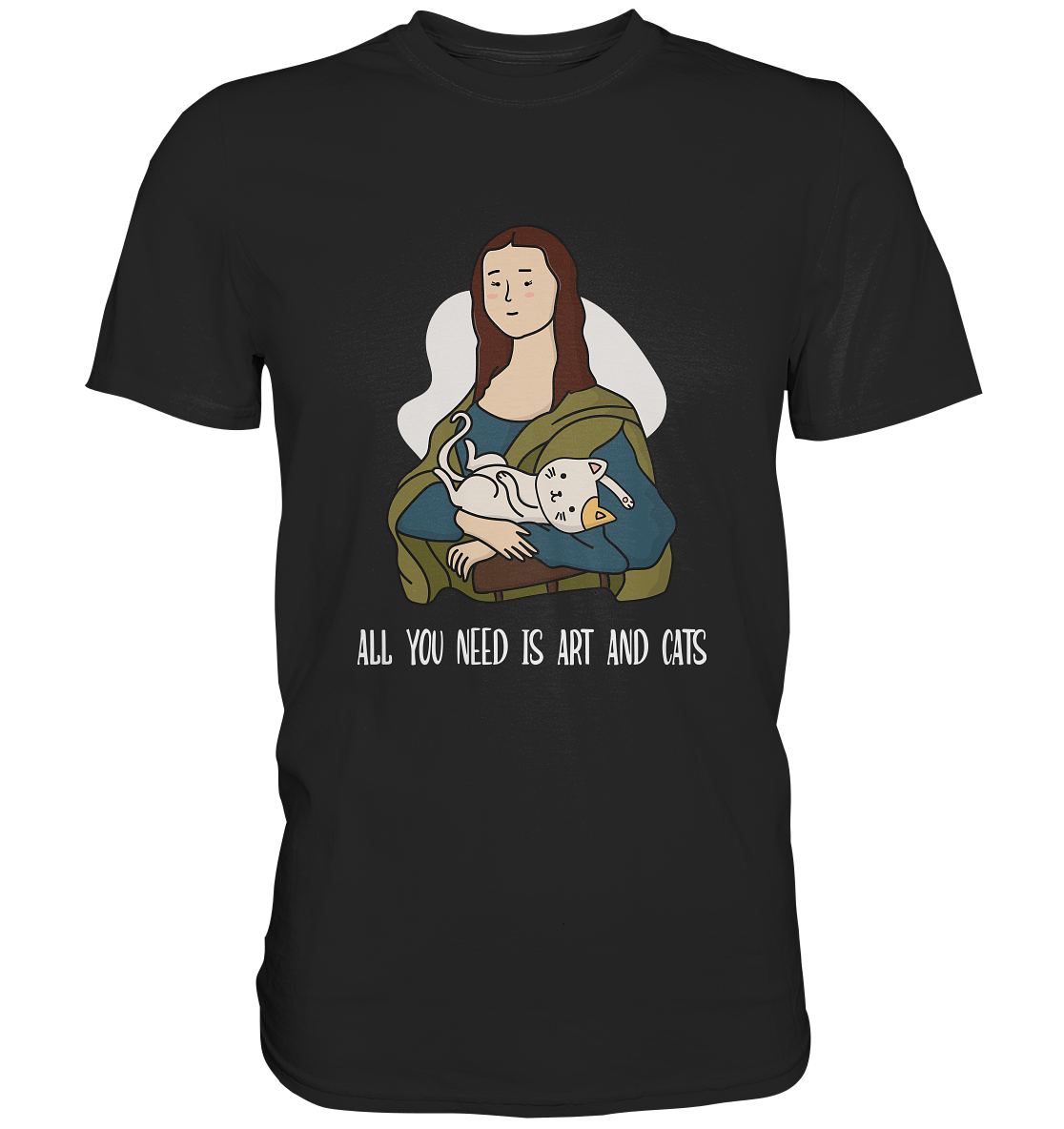 All you need is art and cats. Katen und Kunst - Premium Shirt