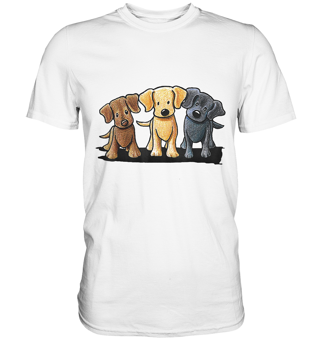 Süße Hunde. Welpen - Unisex Premium Shirt