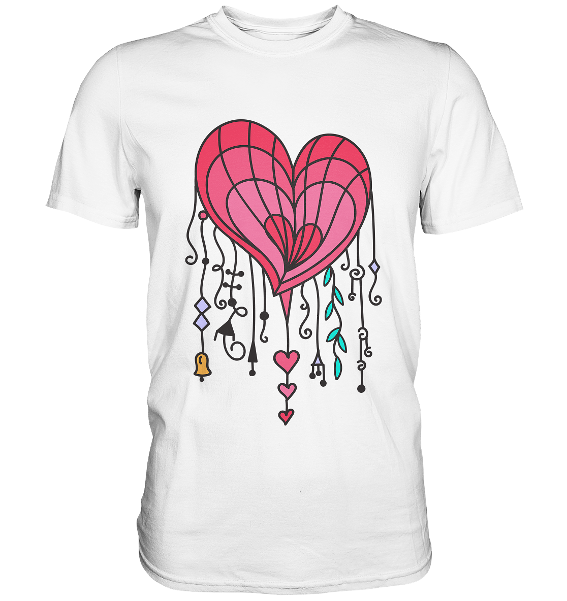 Heart Tangle Liebe - Unisex Premium Shirt