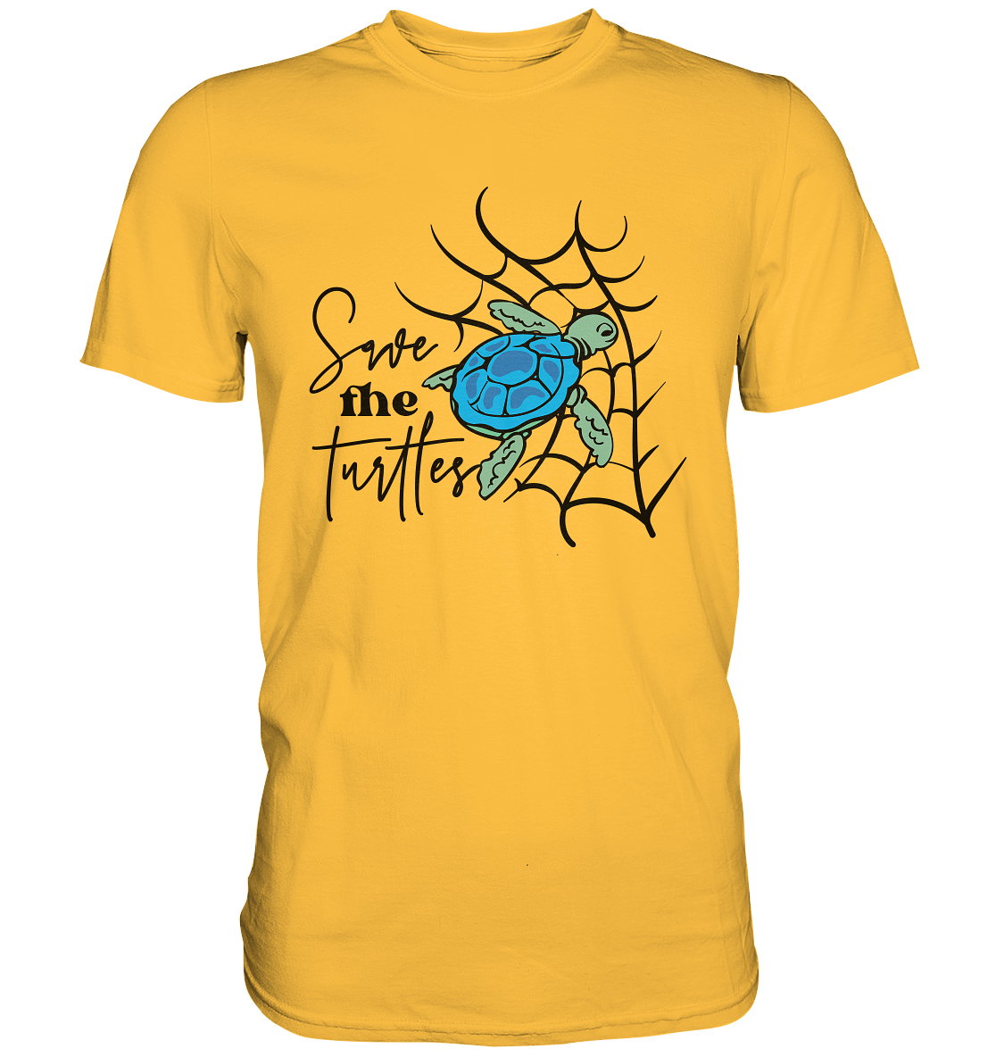 Save the Turtles. Schildkröten schützen - Premium Shirt