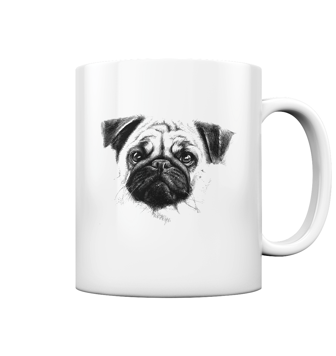 Mops - Tasse glossy