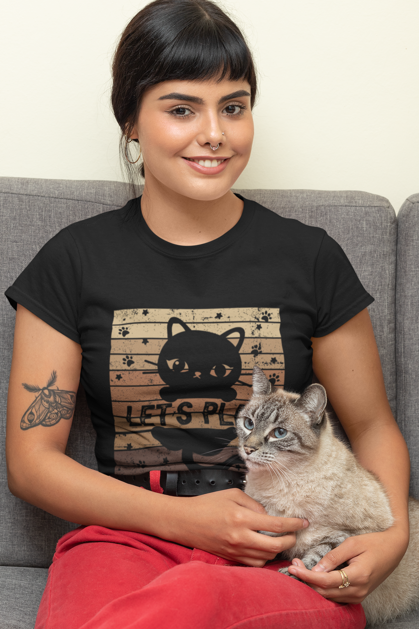 Let´s play. Katze - Ladies Premium Shirt