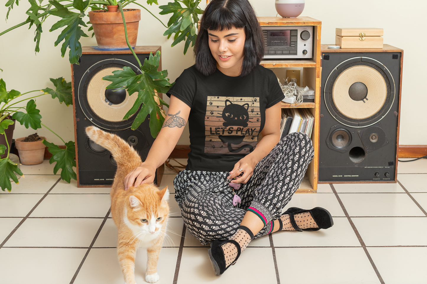 Let´s play. Katze - Ladies Premium Shirt